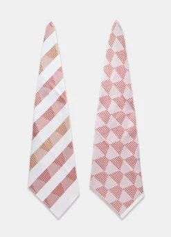 2 pack strofinacci da cucina con motivo geometrico