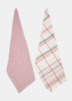 2 pack strofinacci in cotone a fantasia