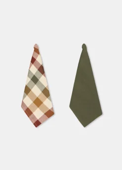 2 pack strofinacci in puro cotone a fantasia