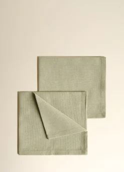2 pack tovaglioli in puro cotone mélange