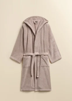 Accappatoio con cappuccio in puro cotone Made in Portogallo