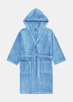 Accappatoio con cappuccio in puro cotone