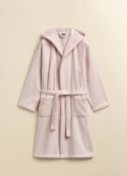 Accappatoio con cappuccio in puro cotone Made in Portogallo