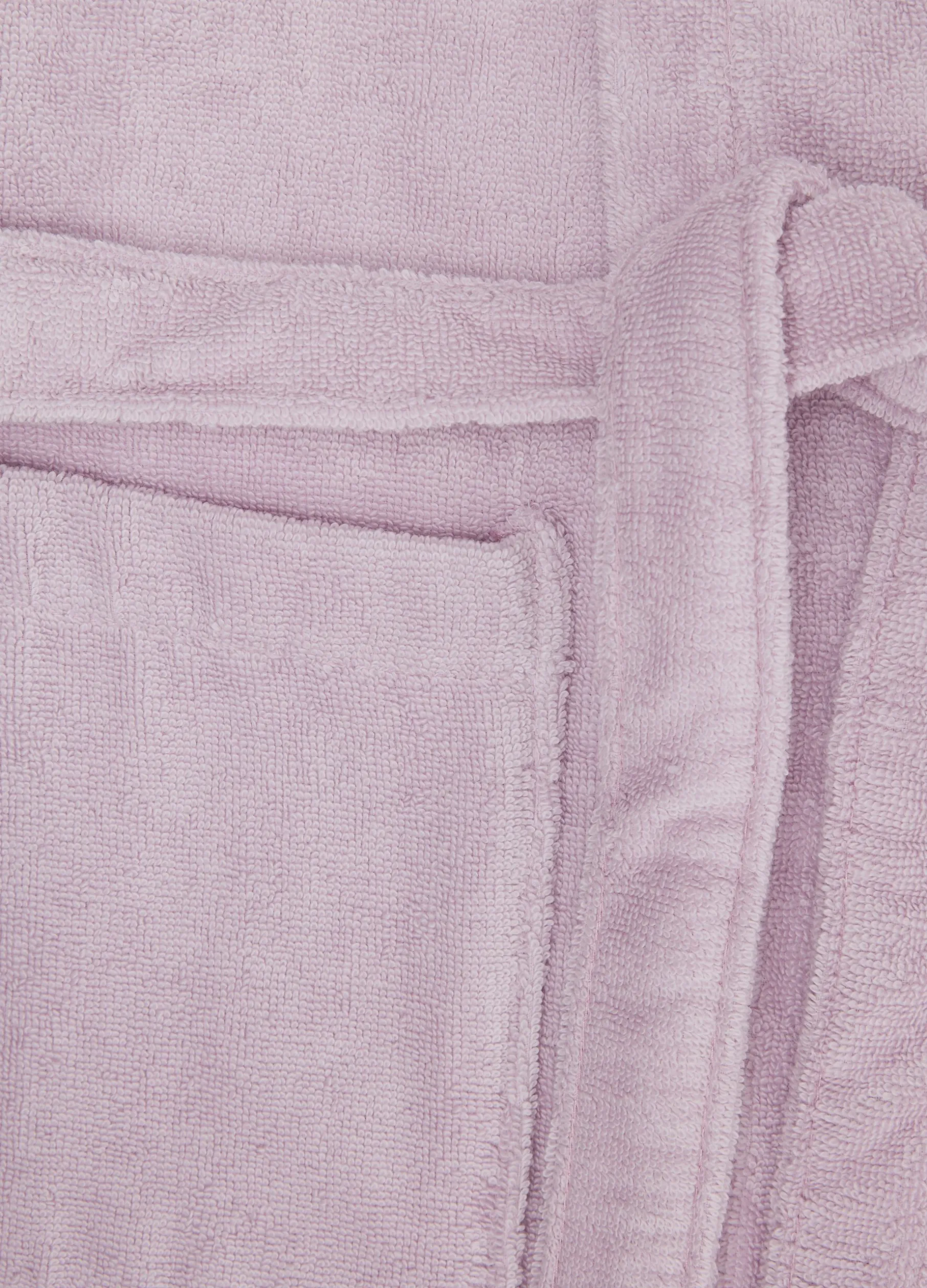 Accappatoio in puro cotone con cappuccio