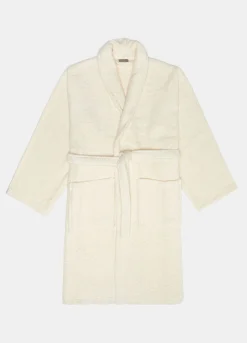 Accappatoio in puro cotone tinta unita
