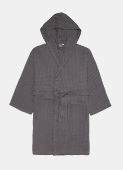 Accappatoio in puro cotone a nido d'ape Made in Portogallo