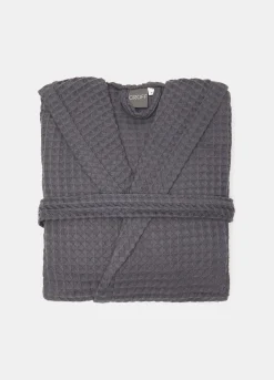 Accappatoio in puro cotone a nido d'ape Made in Portogallo