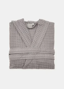 Accappatoio nido d'ape di puro cotone