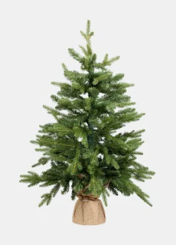 Albero di Natale con base in iuta