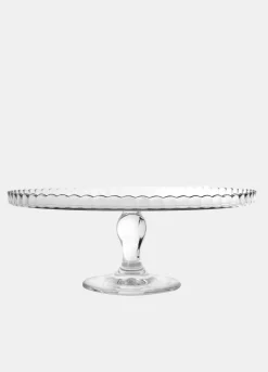 Alzata in vetro trasparente