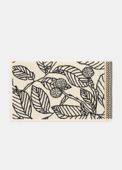 Asciugamano per ospiti con motivo a contrasto