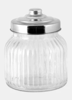 Barattolo in vetro con tappo in acciaio