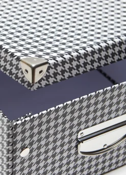 Bauletto per l'armadio in fantasia pied de poule