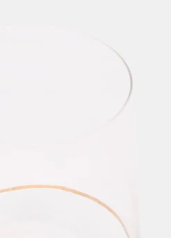 Bicchiere con fascetta dorata