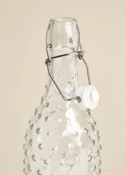 Bottiglia in vetro motivo 3D