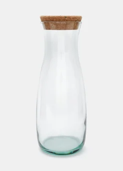 Brocca in vetro con tappo in sughero