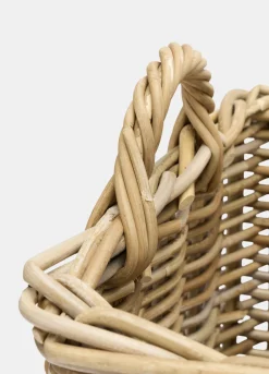 Cesta piccola in vimini con manici