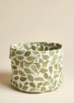 Cestino in cotone biologico con stampa