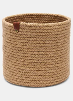 Cesto lavorato in pura canapa