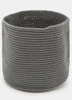 Cesto portaoggetti in tessuto intrecciato