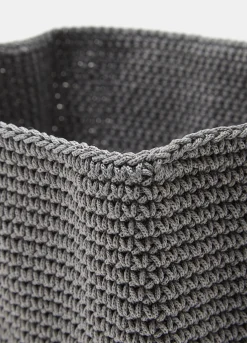 Cesto portaoggetti in tessuto intrecciato