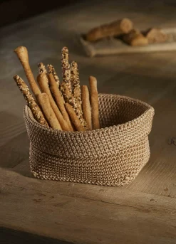 Cesto rettangolare intrecciato