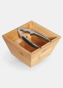 Ciotola in legno con schiaccianoci