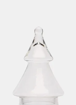 Contenitore albero di Natale in vetro