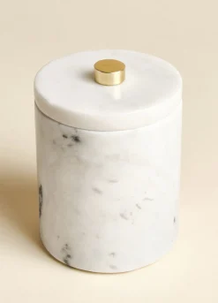 Contenitore cilindrico in marmo