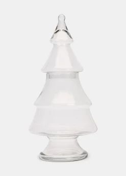 Contenitore grande albero di Natale in vetro