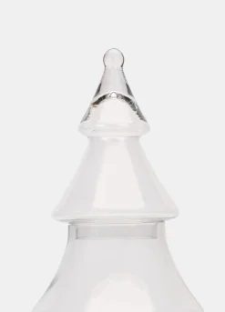 Contenitore grande albero di Natale in vetro