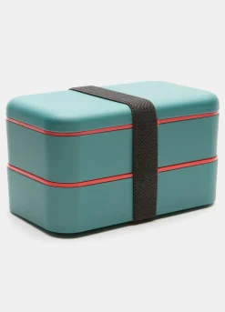 Contenitore porta pranzo doppio scomparto in bioplastica