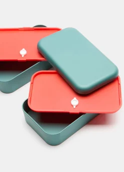 Contenitore porta pranzo doppio scomparto in bioplastica