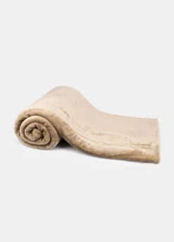 Coperta peluche a due piazze con bordo