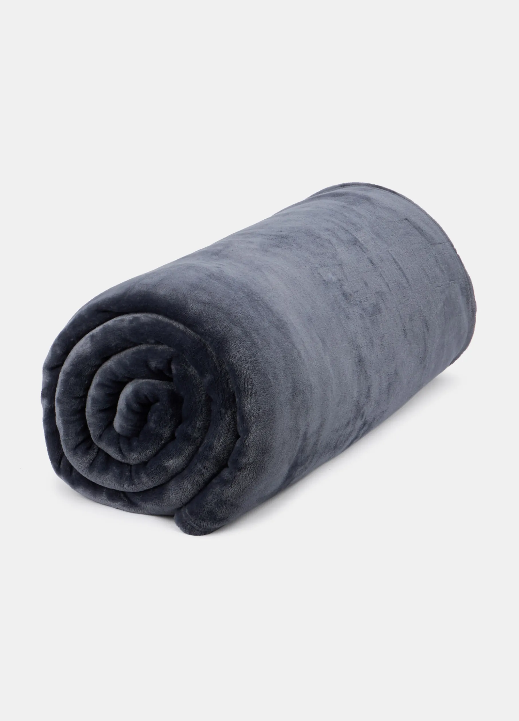 Coperta peluche a due piazze con bordo