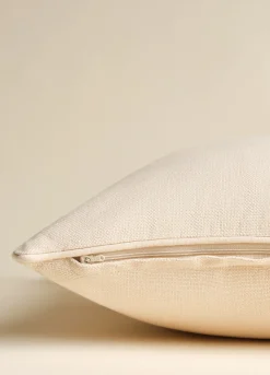 Copricuscino in puro cotone tinta unita