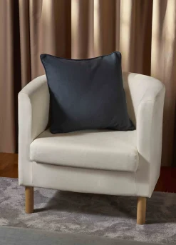 Copricuscino in puro cotone tinta unita