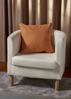 Copricuscino in puro cotone tinta unita