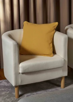 Copricuscino in puro cotone tinta unita