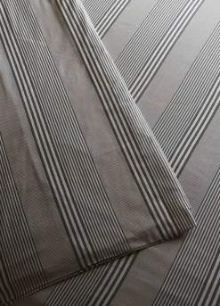 Copripiumino singolo in cotone a righe irregolari