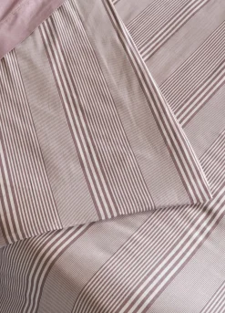 Copripiumino una piazza e mezzo in cotone a righe irregolari