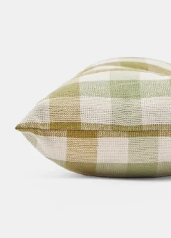 Cuscino copri sedia in cotone biologico a quadri