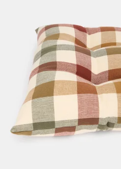 Cuscino coprisedia imbottito a quadri