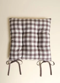 Cuscino coprisedia quadrato a quadretti