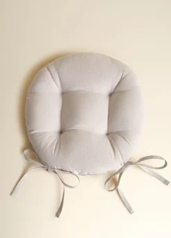 Cuscino coprisedia rotondo trapuntato