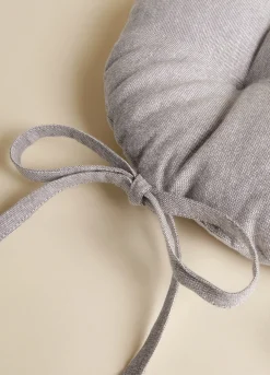 Cuscino coprisedia rotondo trapuntato