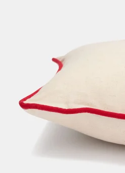 Cuscino Merry Christmas in cotone e lino