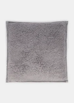 Cuscino quadrato effetto shearling