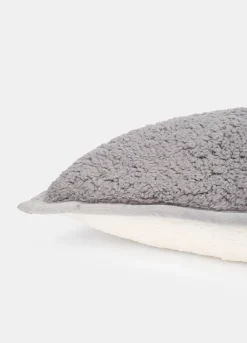 Cuscino quadrato effetto shearling