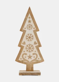 Decorazione albero grande in legno